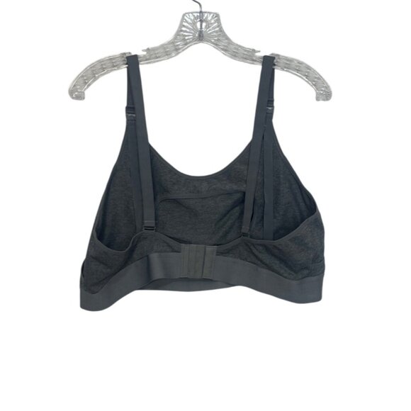 Nursing Bra Clip-Down Straps Hook Closure Size XXL Gray Breastfeeding - Picture 2 of 8